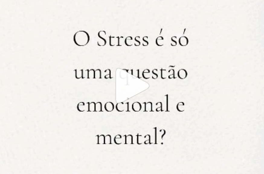 O stress é só uma questão emocional e mental?