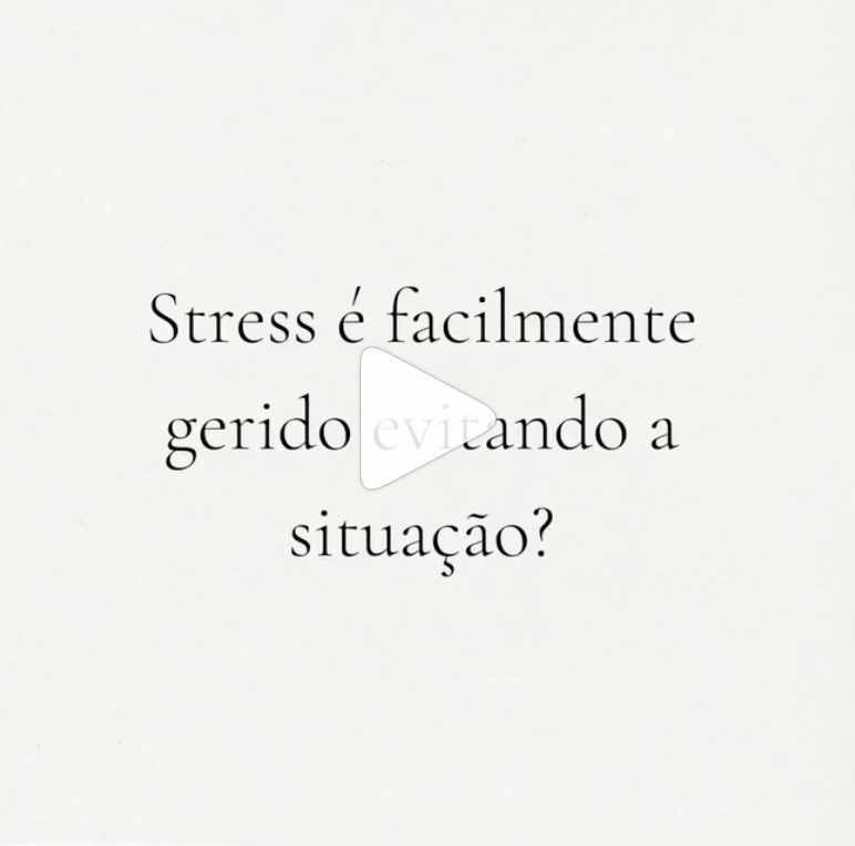 Stress É Facilmente Gerido Evitando a Situação?